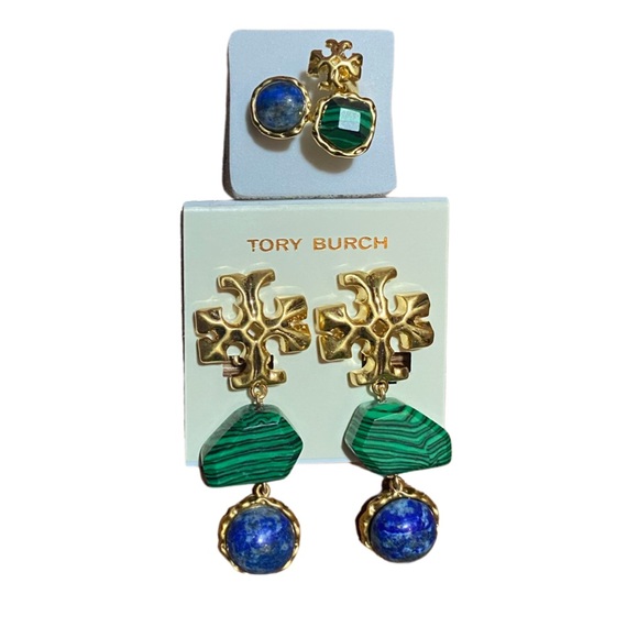 Tory Burch Accessories - 🎀💥Tory Burch set of Roxanne Double Drop earrings & Roxanne Ring💥🎀